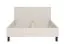 Lit double / Design neutre / Couleur : Cachemire / Surface de couchage : 160 x 200 cm / Pieds : Noir / Protection des bords ABS