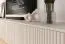 Meuble bas TV / Cachemire / 8 portes battantes / 8 compartiments / 280 x 40 x 42 cm / Fonction push-to-open / Design à lamelles / Pour le salon / Meuble TV