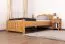 Lit une place ou d’appoint en chêne massif naturel Pirol 93 | Couchage 100 x 200 cm | Design épuré | Grande robustesse