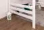 Lit mezzanine pour adultes "Easy Premium Line" K23/n, hêtre massif laqué blanc, convertible - Couchage : 120 x 200 cm