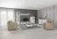 Vitrine Cuenca 01 | Chêne / Blanc | 5 Compartiments | 209 x 60 x 39 cm | Design Moderne