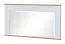 Miroir Bambey 18, couleur : chêne / blanc - 63 x 125 x 4 cm (h x l x p)