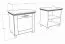 Banc avec rangement et porte-chaussures Cuenca 09 | Chêne/Blanc | 60 x 60 x 39 cm