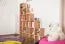 Étagère Meubles Easy S17 en hêtre massif naturel | 21 compartiments | 168 x 182 x 20 cm