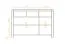 Commode Tasman 14 en bois de hêtre massif huilé - Dimensions : 77 x 115 x 45 cm (H x L x P)