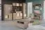 Meuble TV Roland 08 | Pour chambre ado | 46 x 133 x 40 cm | Finition brune partiellement massif