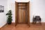 Armoire moderne avec système Soft Close Fazenda 01 | Finition huilée/cirée | Chêne partiellement massif | 222 x 104 x 61 cm | Brun foncé