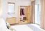 Armoire penderie en pin massif naturel 007A | 190 x 100 x 60 cm | Design moderne et robuste