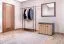 Armoire à chaussures avec coussin d'assise Ringerike 14, couleur : anthracite / chêne Artisan - Dimensions : 53 x 60 x 32 cm (H x L x P), avec deux compartiments