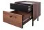Ensemble chambre 5 pièces Mairenke | Noyer & Noir mat | Lit 160x200 cm | Rangement optimisé