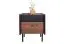 Ensemble chambre 5 pièces Mairenke | Noyer & Noir mat | Lit 160x200 cm | Rangement optimisé