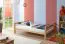 Lit superposé enfant avec matelas à ressorts Bonnell | 90x200 cm & 140x200 cm | Bois de hêtre naturel