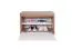 Banc d’entrée avec rangement chaussures | Gataivai 17 | Beige brillant & Noyer | 48 x 70 x 36 cm