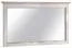 Grand miroir mural Kilkis | Pin massif finition blanc vieilli | 79 x 136 x 6 cm | Design moderne
