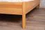 Lit double Wellsford 01 en bois massif de cœur de hêtre huilé | 180 x 200 cm | Design naturel élégant