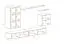 Mur TV Balestrand 29 | chêne Wotan & noir | 160 x 270 x 40 cm | Push-to-Open | Design moderne