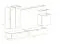 Meuble-paroi avec suffisamment d'espace de rangement Balestrand 32, couleur : gris / chêne wotan - dimensions : 160 x 270 x 40 cm (h x l x p), avec cinq portes