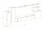 Mur de salon stylé Balestrand 10, Couleur : Noir / Gris - Dimensions : 160 x 330 x 40 cm (H x L x P)