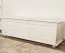 Coffre en bois de pin massif, laqué blanc 179 - 50 x 154 x 46 cm (H x L x P), siège coffre banc