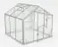 Serre - Mangold L5, verre trempé 4 mm, surface au sol : 4,80 m² - Dimensions : 220 x 220 cm (l x L)