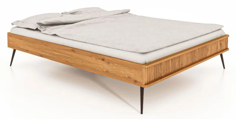 Lit simple ou d’appoint Rolleston 03 | Hêtre cœur massif huilé | Surface de couchage 90 x 200 cm