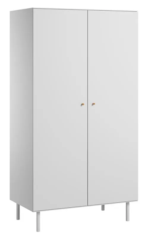 Armoire penderie Airin 04 blanche | 188 x 100 x 55 cm | Design moderne, rangements optimisés