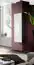 Mur de salon stylé Hompland 187, Couleur : Blanc / Noir - dimensions : 170 x 160 x 40 cm (h x l x p), avec grand espace de rangement