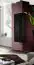 Mur de salon suspendu Hompland 76, Couleur : Noir - Dimensions : 170 x 160 x 40 cm (h x l x p), avec fonction push-to-open
