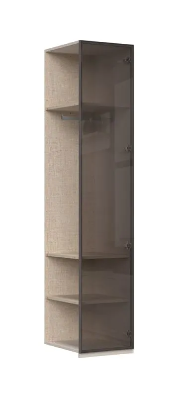 Module d'extension pour armoire / Armoire à portes battantes Neiafu, Couleur : Cachemire, Dimensions : 224 x 45 x 56 cm