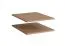 Tablette en bois / Lot de 2 / Couleur : Chêne Puccini / Dimensions : 48 x 55 x 2 cm