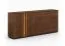 Commode Sienne 06 | 2 portes basculantes | Push-to-open | Chêne sauvage massif | Finition Tabacco huilée | Éclairage LED | 6 compartiments