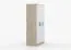 Armoire penderie Smolikas 102 | Blanc & Chêne Sonoma | 3 portes | 9 compartiments | 1 tringle | 192 x 120 x 50 cm