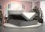 Grand lit boxspring avec grand espace de rangement Pirin 86, Couleur : Noir - Surface de couchage : 180 x 200 cm (l x L)