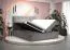 Grand lit double 180 x 200 cm en velours vert | 2 espaces de rangement | Matelas à ressorts Bonell H3