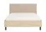 Lit double / Rembourrage de tête de lit / Couleur : Chêne light Port / Beige / Chants ABS / Surface de couchage : 160 x 200 cm / Pieds : Noir