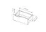Table basse foncée à deux tiroirs Fouchana 14, Couleur : Noir / Chêne artisan - Dimensions : 44 x 97 x 60 cm (H x L x P)