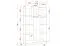 Armoire penderie Smolikas 101 | 3 portes | Blanc & chêne Sonoma | 9 compartiments | Poignées bois | 192 x 120 x 50 cm