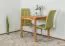 Table repas compacte | Chêne massif huilé | 70 x 70 cm | Design moderne | Wooden Nature 118