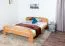 Lit double / lit d'appoint Wooden Nature 140 hêtre massif nature, sommier à lattes inclus - 160 x 200 cm (L x l)