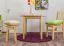 Tabouret en pin massif naturel | Design moderne | 45 x 35 cm | Réf. 004