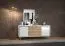 Commode Tuanai 05 | Espace optimisé | Chêne / Blanc brillant | 78 x 180 x 47 cm