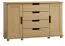 Commode en pin massif naturel 004 | 100 x 160 x 42 cm | Design moderne et grande capacité