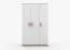 Armoire penderie Smolikas 101 | 3 portes | Blanc & chêne Sonoma | 9 compartiments | Poignées bois | 192 x 120 x 50 cm