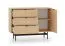 Commode / Couleur : Chêne Mavelie / 3 tiroirs / Fonction Soft-Close / 1 porte / 2 compartiments / 115 x 40 x 85 cm / Design sobre / pour le salon