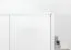 Armoire-penderie portes battantes Siumu 37 avec cadre LED | Blanc brillant | 226 x 322 x 60 cm