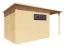 Abri de jardin avec toit rapporté, nature, abri de jardin en éléments, Surface : 9,49 m², Toit en appentis, Double porte en bois massif