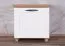 Banc avec rangement et porte-chaussures Cuenca 09 | Chêne/Blanc | 60 x 60 x 39 cm