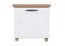 Banc avec rangement et porte-chaussures Cuenca 09 | Chêne/Blanc | 60 x 60 x 39 cm