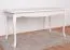 Table de salle à manger Bignona 19, Couleur : Pin blanc - 146 x 76 cm (l x p)