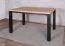 Table de salle à manger élégante Varbas 02, bicolore, Chêne Gold Craft / Noir mat, 120 x 80 cm, structure robuste, table de cuisine durable, moderne